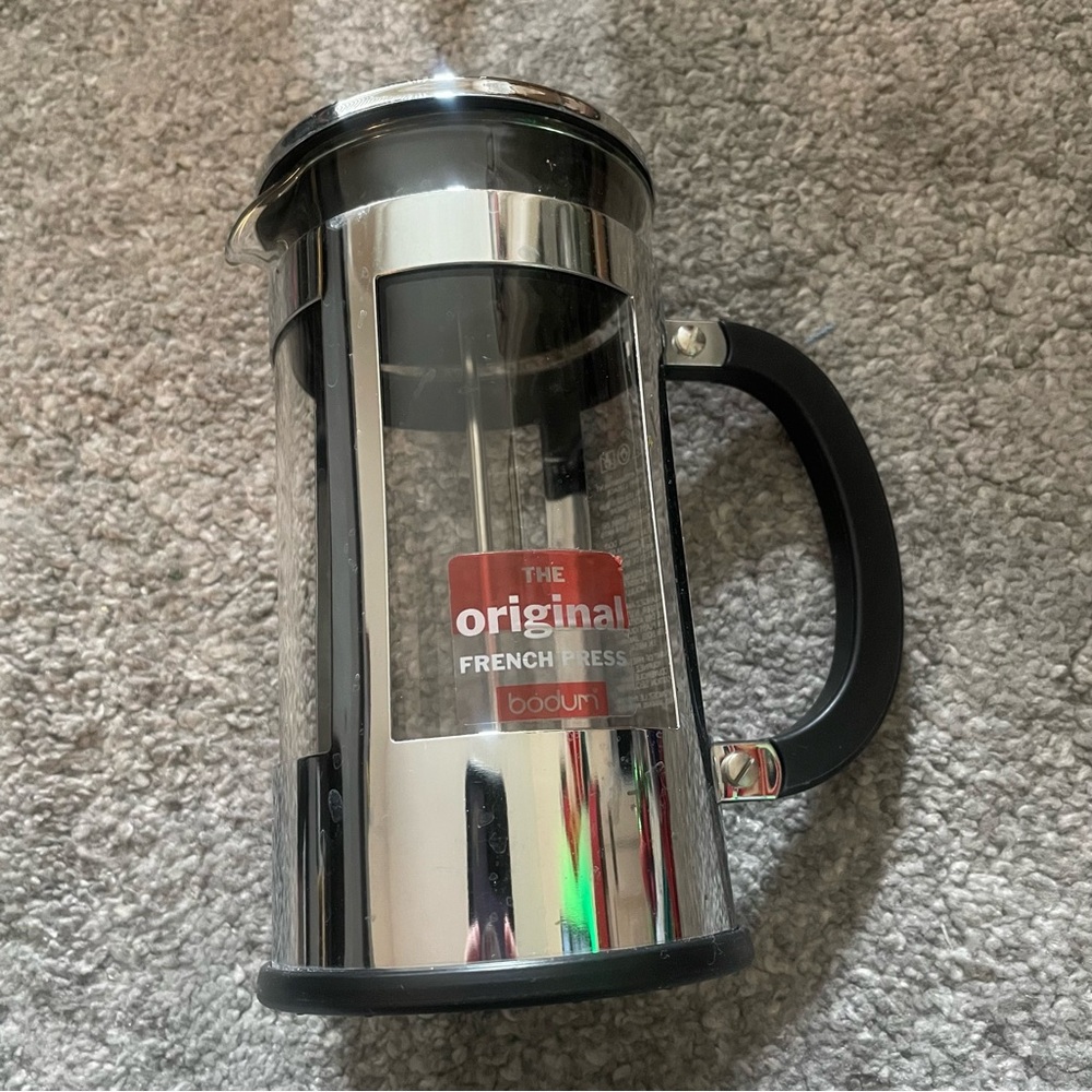 Bodum Original French Press - Silver and Black